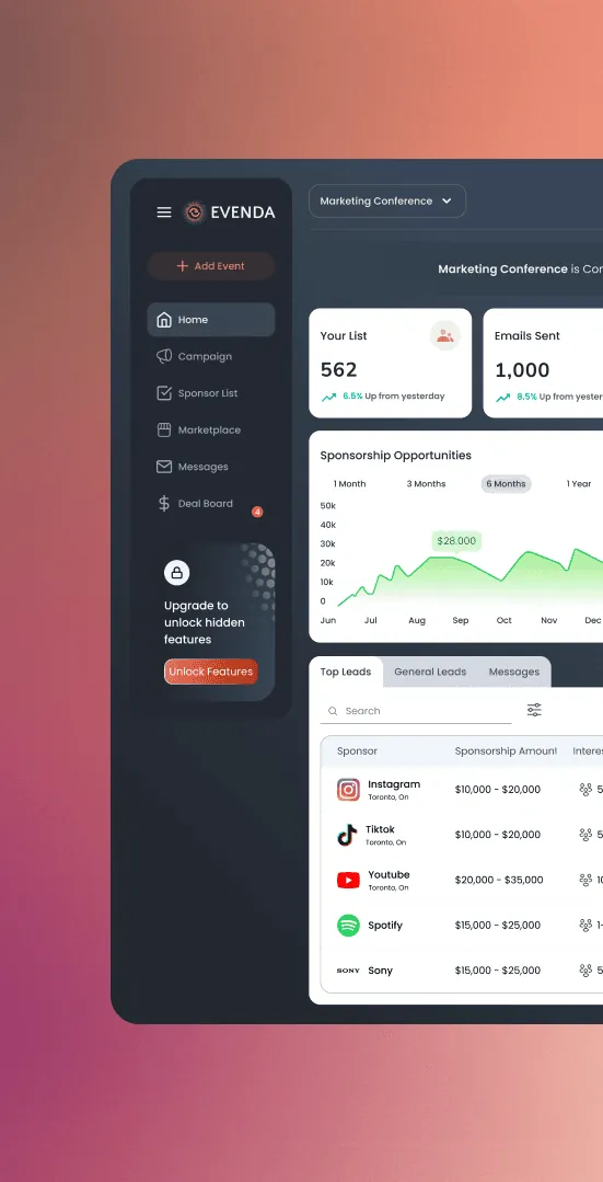 Evenda — The Future of Event Sponsorship